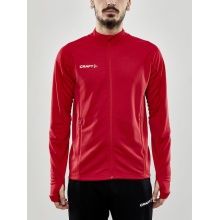 Craft Trainingsjacke Evolve Full Zip - strapazierfähige Mid-Layer-Jacke aus Stretchmaterial - rot Herren